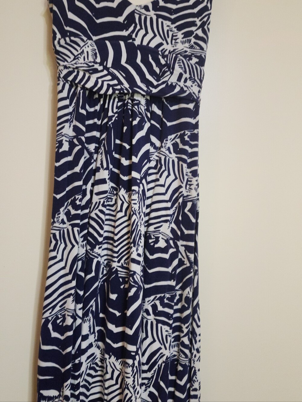 LILLY PULITZER Sloan Oh Cabana Boy Navy White Umbrella Print Maxi Dress Medium - Picture 8 of 8